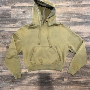 Zara Men's Khaki Hoodie Sweater
